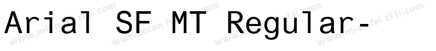 Arial SF MT Regular字体转换